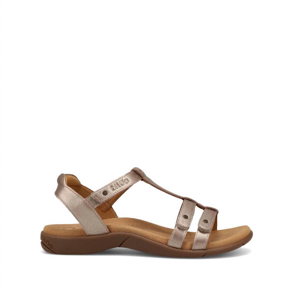 NEW TAOS women's trophy 2 sandal in champagne